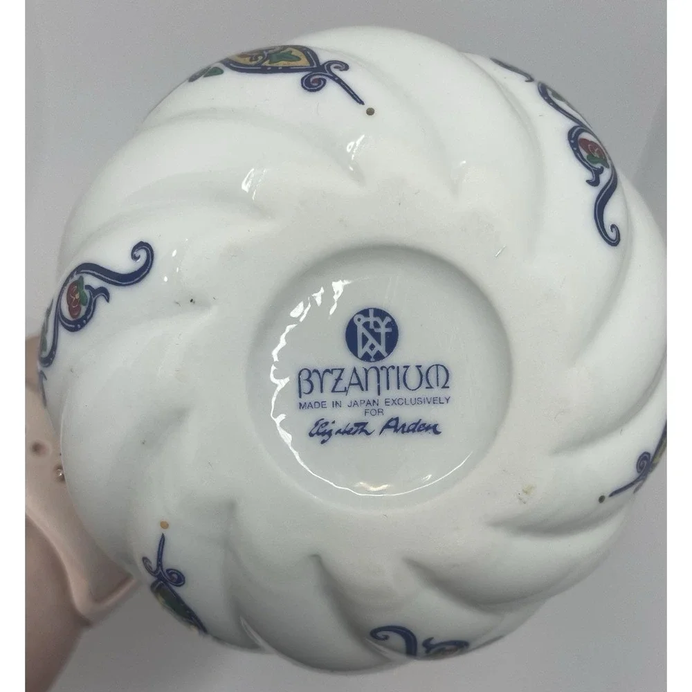 Vintage Elizabeth Arden Byzantium Spiral Decanter Enameled Potion Genie Bottle